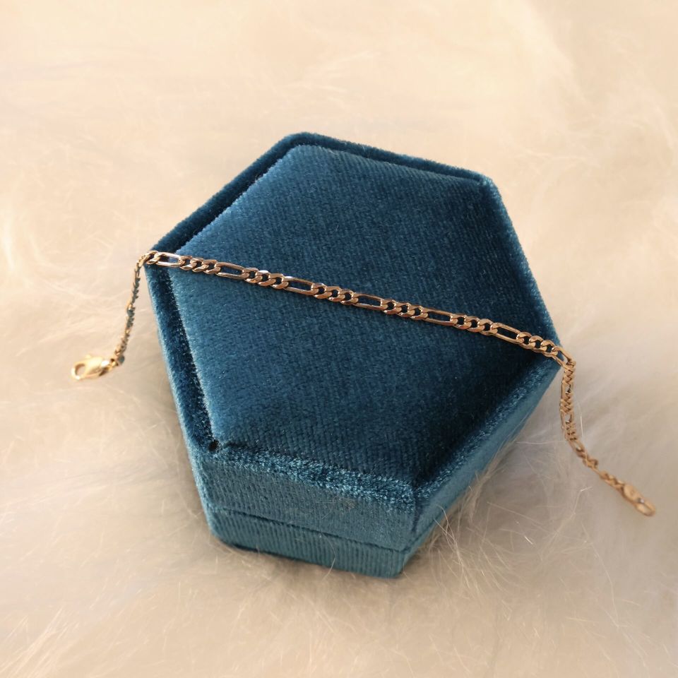 Figaro Bileklik Unisex İnce Zincir